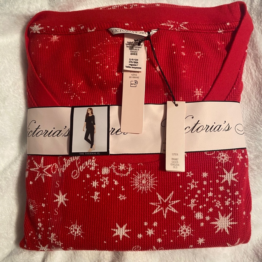 Victoria secret thermal pajama set